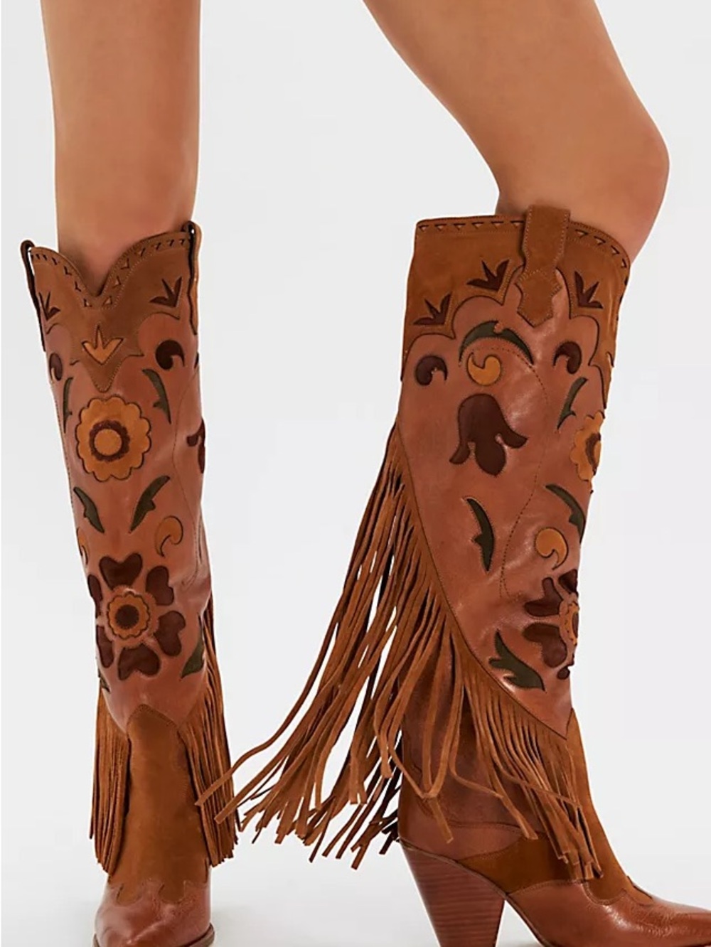 Spell Sannah Brown Fringe Boots - Picture 2 of 6